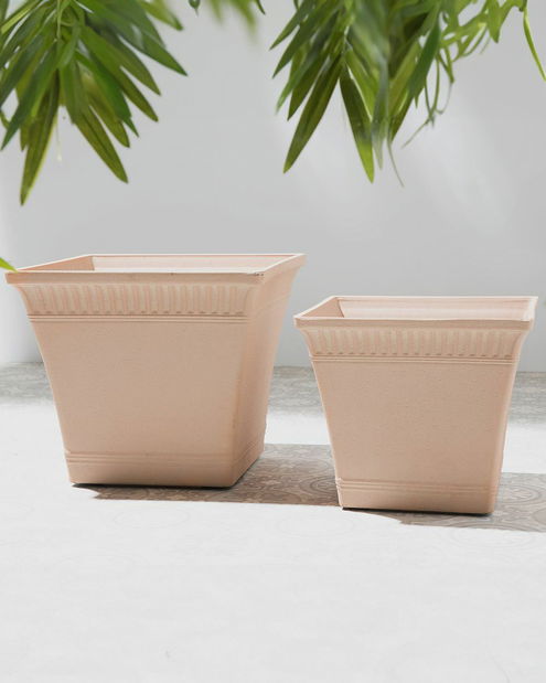 Kvetináč POATINA 30x34x34 cm (sklolaminát) (červená)