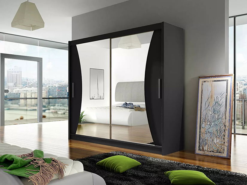 Dulap de haine Baker V (negru)