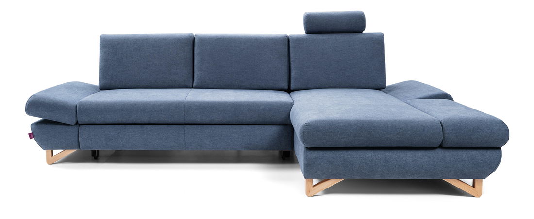 Sarok ülőgarnitúra Aveley (kék) (J)