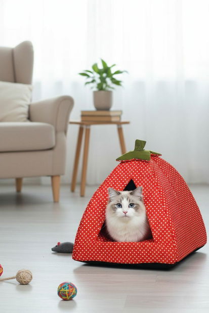 Peliešok pre mačky Bepa 3 (červená)