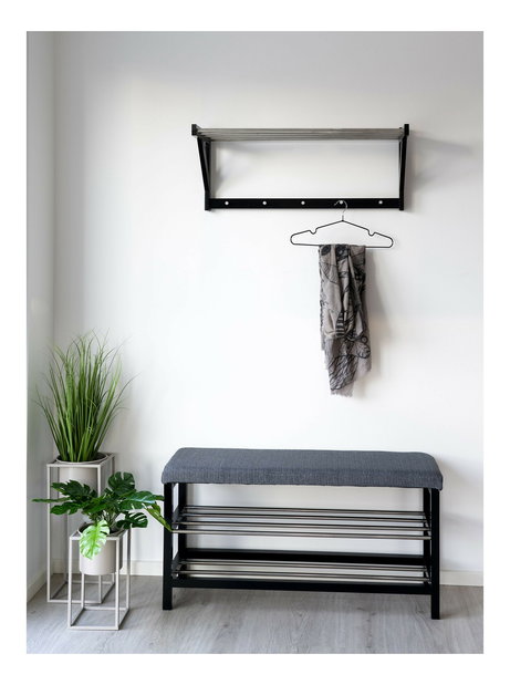 Fali akasztó Peloria 1 (fekete)