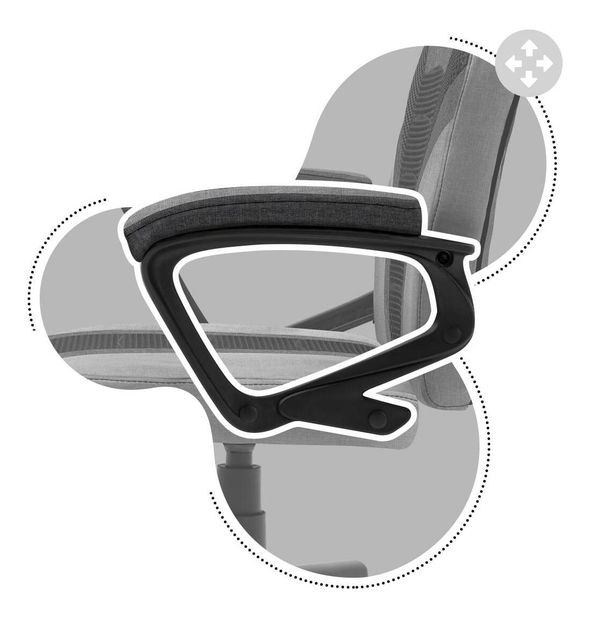 Scaun gaming pentru copii Rover 1 (negru + gri)