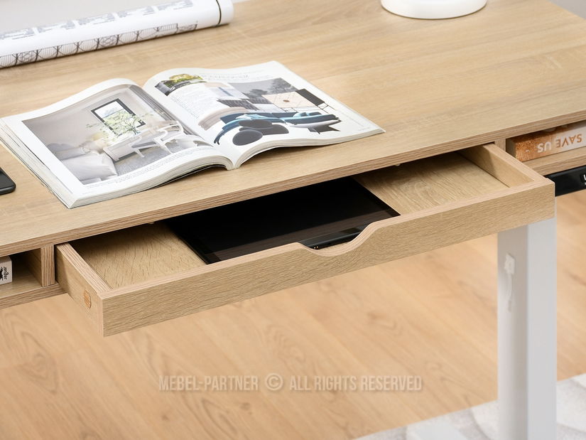 PC asztal Osto 120 (szonoma + fekete)