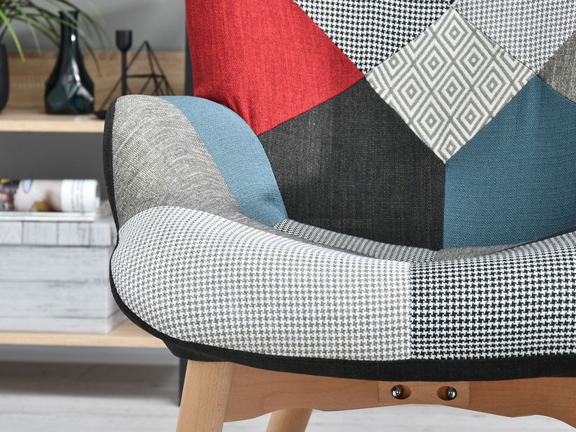 Fotel Nutri (patchwork + bükk)