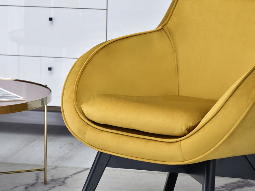 Dizájnos fotel Merch (arany)