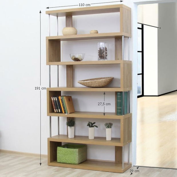 Regál Aboyne FP 6D (tölgy)