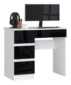 Masă PC Benicio II (Negru lucios) (S)