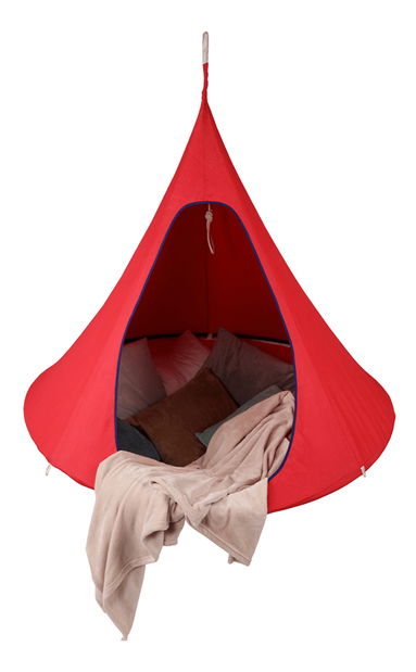 Závesné hojdacie kreslo Klarina (červená) (malé)