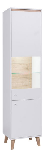 Vitrína Ovio WIT50 (biela matná + dub san remo jasný)