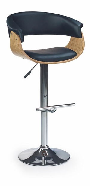 Barska stolica Hermina hrast (hrast svijetli + crna)