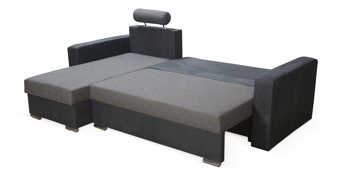 Colțar Maratto (Gri deschis + negru) (S)