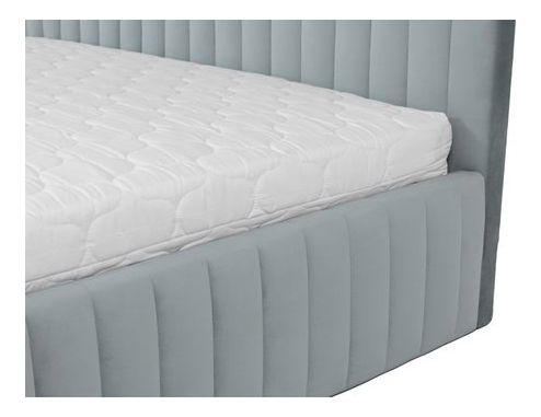 Pat matrimonial 160 cm Lentoa (Roz) (cu somieră) (cu sp. depozitare)