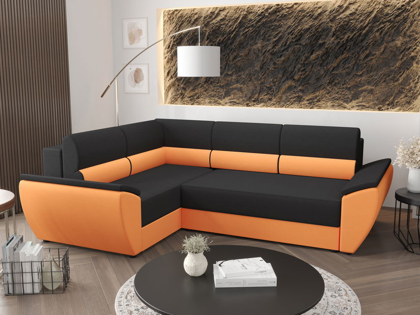 Colțar Radiant Plus (Negru + portocaliu) (S)