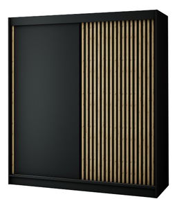 Ormar za garderobu 200 cm Ladonna (crna mat)