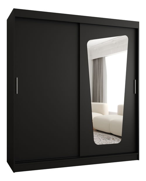 Dulap de haine 180 cm Mokka (Negru)