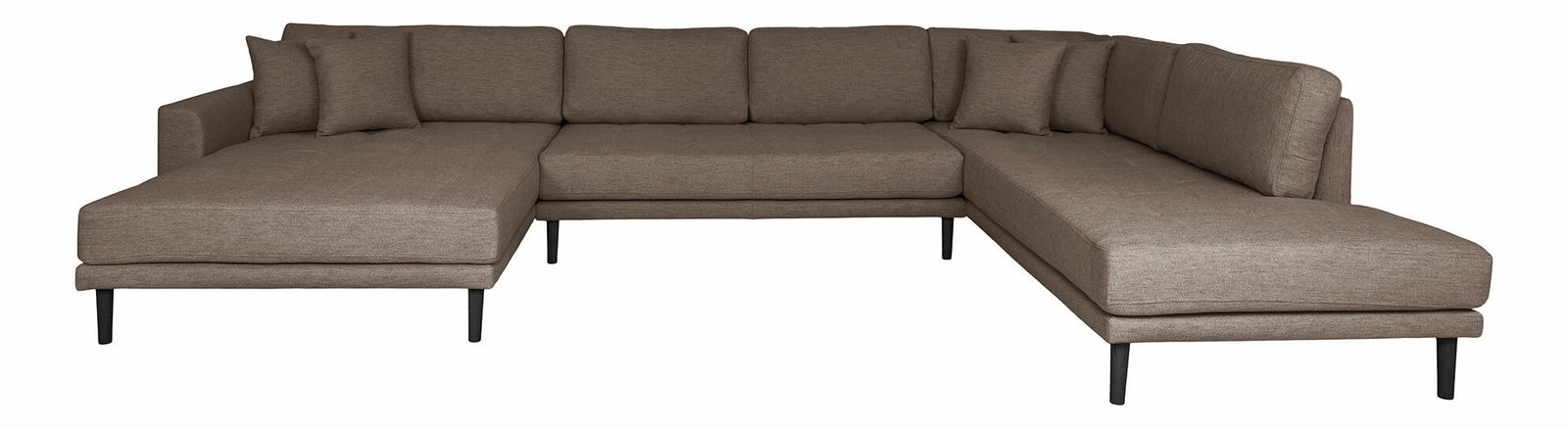 Sarokkanapé szett U alakú (B) Lvaveriaora U (barna)