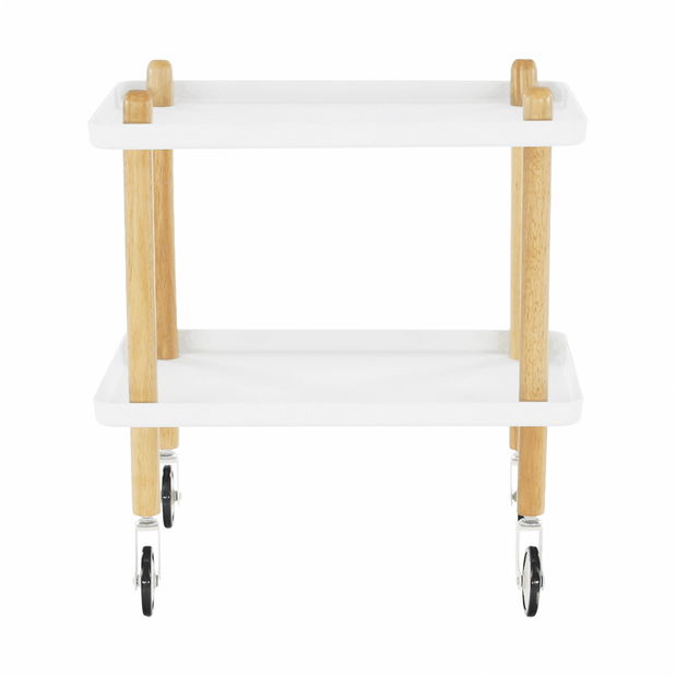 Măsuță servire Ponteo (Alb + natural) *vânzare