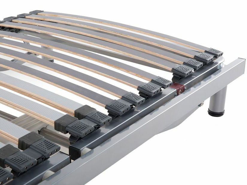 Set 2 ks. elektricky nastaviteľných lamelových roštov 200x180 cm COMENDO (drevo) (strieborná)