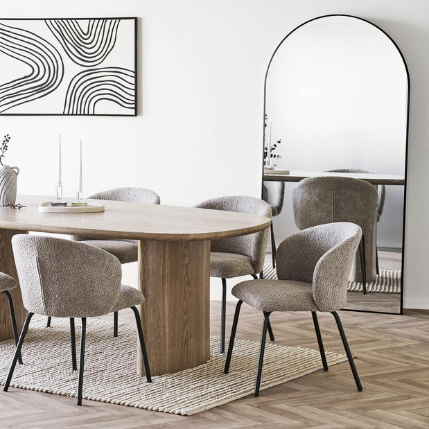 Zrkadlo Midelia 3 (čierna)