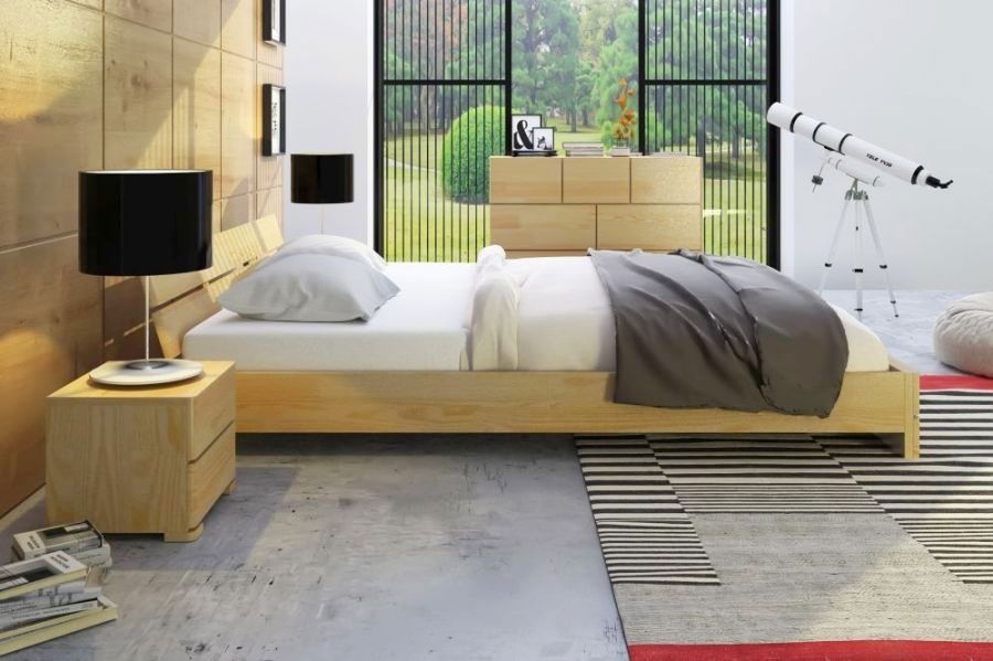 Franciaágy 160 cm Lorenskog (borovi fenyő)