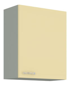 Gornji kuhinjski ormarić Kelyn 60 G-72 1F (korpus: krem sjaj + front: siva)