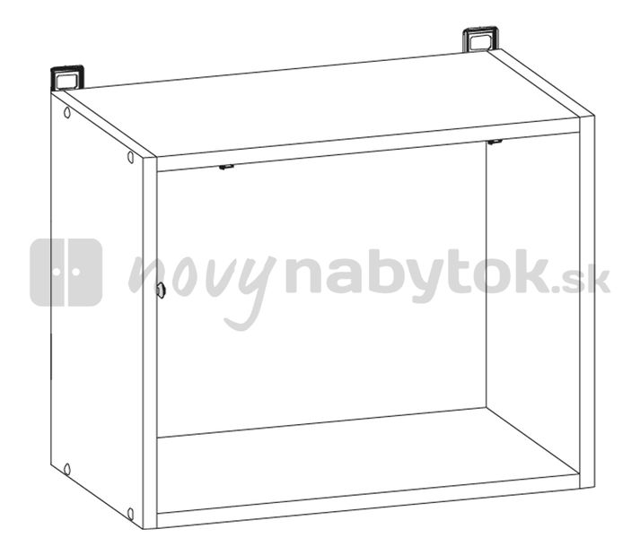 Horná kuchynská skrinka nad digestor BRW Nika NKGO-50/40-O