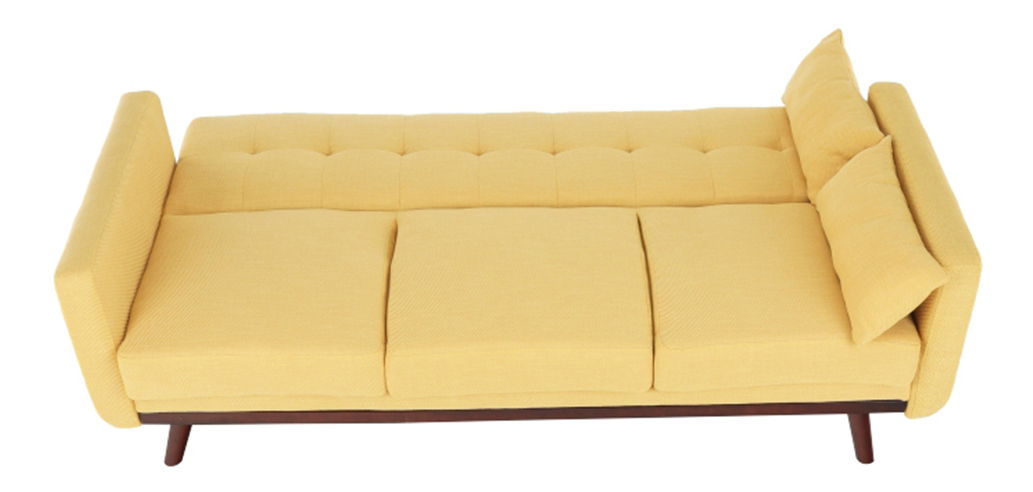 Szétnyitható kanapé Alestra (mustár)