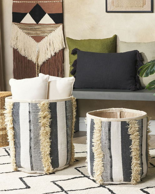 Set 2 ks úložných košov Kotza (béžová)