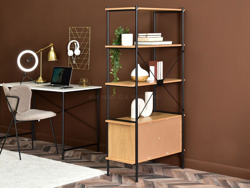 Regál Almasa A3 (fehér márvány + fekete)