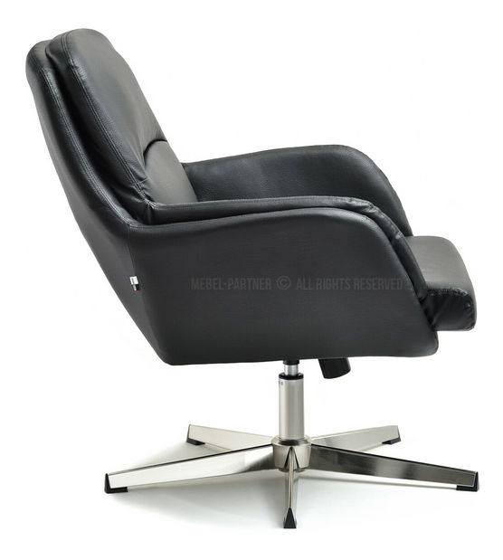 Fotel Olef (fekete + króm)