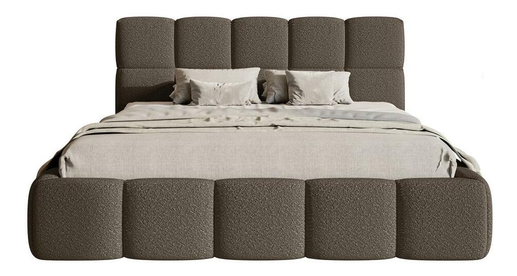 Franciaágy 140 cm Cirsten 140B (ágyráccsal) (bézs)