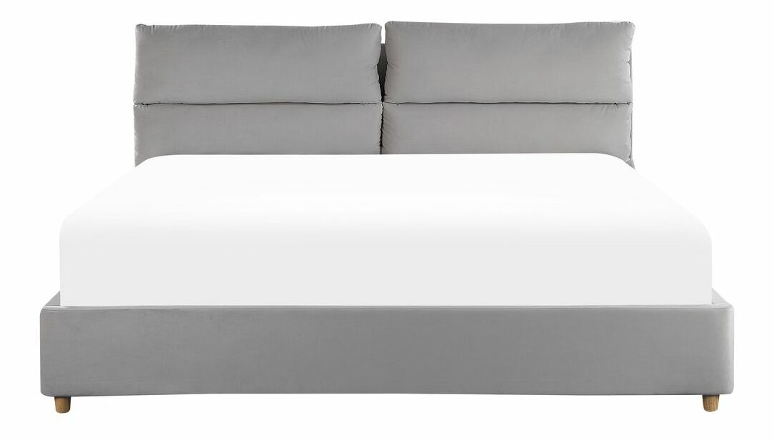 Franciaágy 180 cm Clarta (fekete) (ágyráccsal)