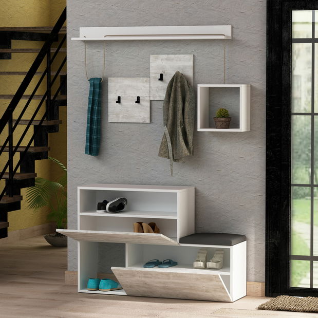 Pomoćni stolić Holdy (bijela)