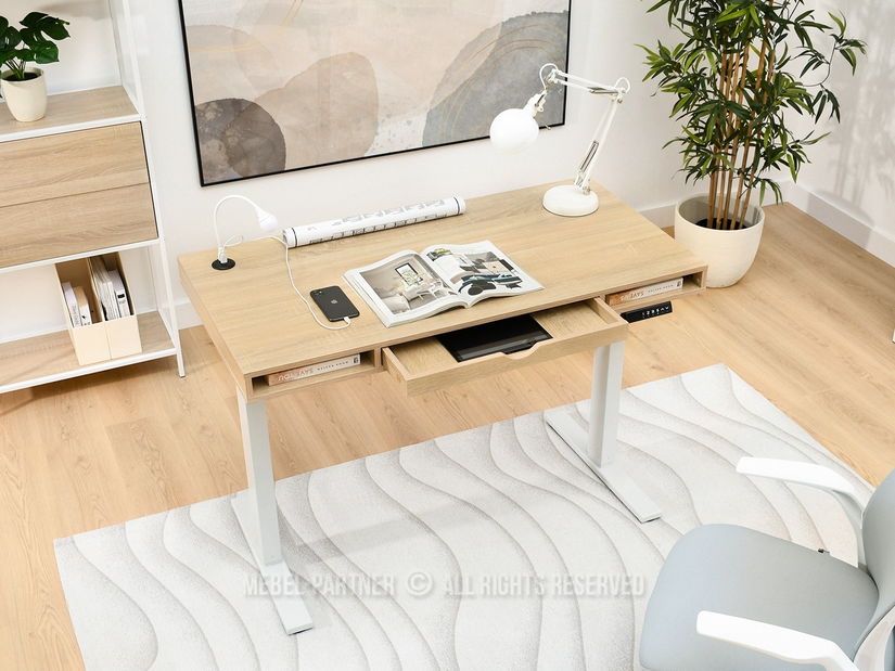 PC asztal Osto 120 (szonoma + fekete)