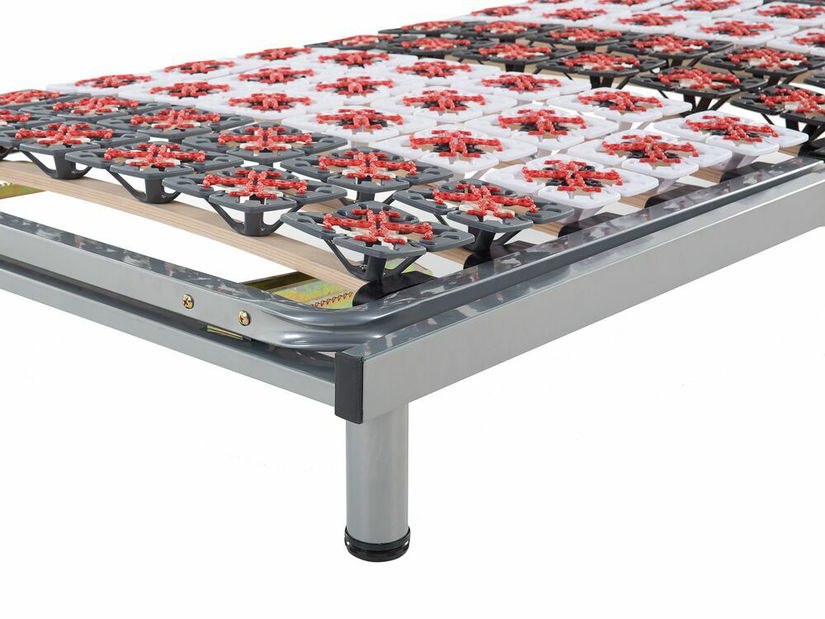 Set 2 buc. somiere lamelare 200x180 cm ELMO (lemn) (gri)