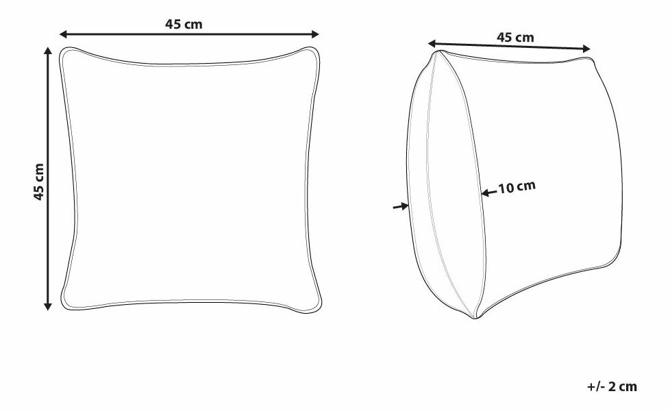 Pernă decorativă 45 x 45 cm Elliot (bej)