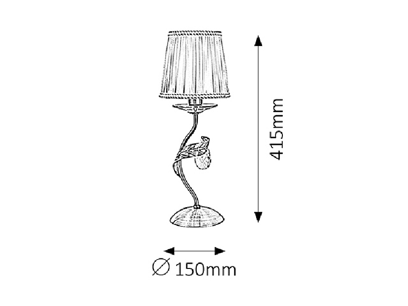 Stolová lampa Claudia 7280 (bronzová)