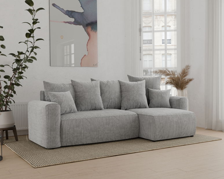 Colțar Denia (D) (gri deschis)