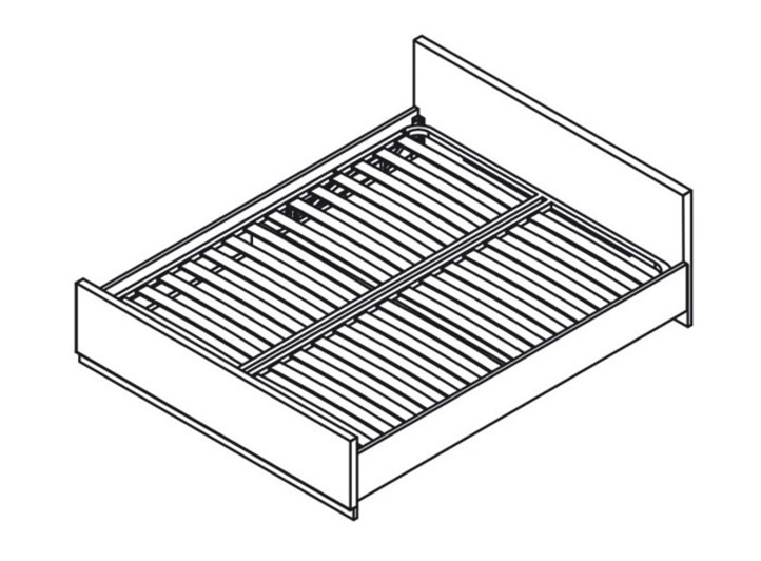 Manželská posteľ 160 cm BRW Raflo LOZ/160