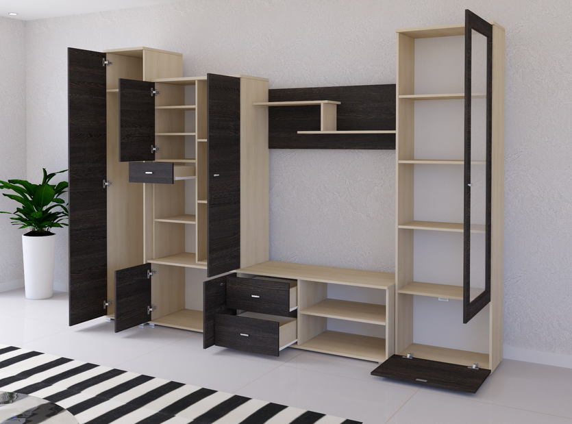 Obývacia stena Arves (jaseň + dub canterbury)