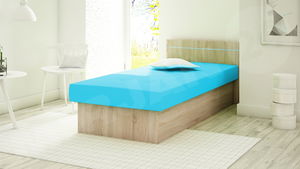 Posteľ Marcel (dub sonoma) (Suedine 29)