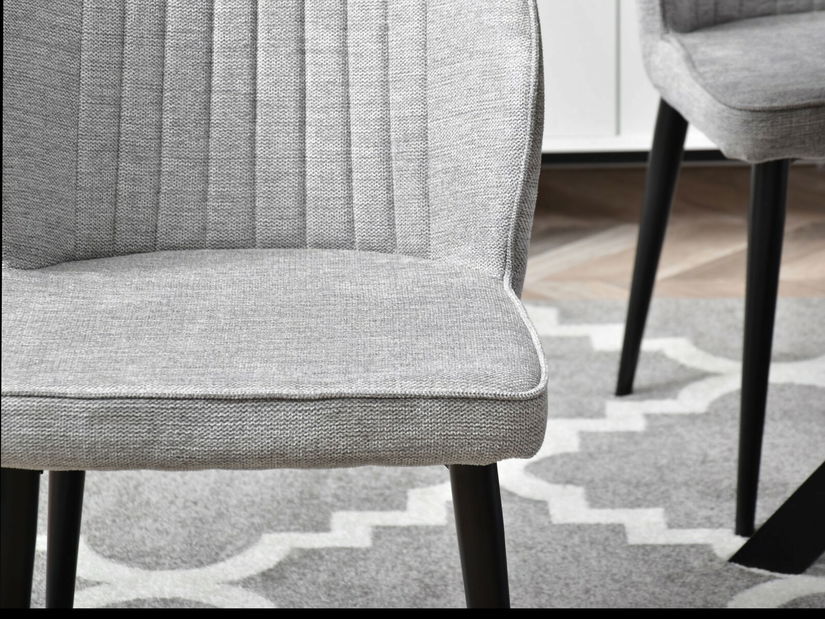 Stolička Greta K (sivá + čierna)