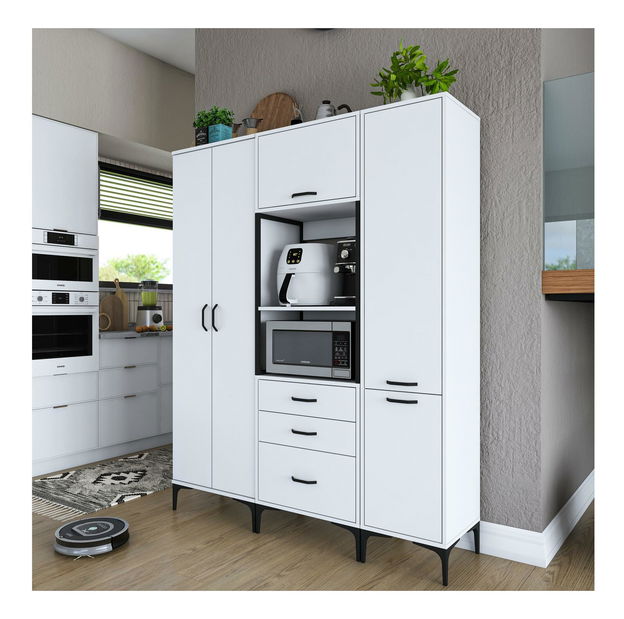 Dulap cu rafturi Jenaretta 144 (alb)