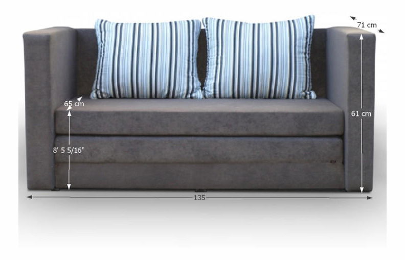 Kétszemélyes kanapé Kielina New szürke