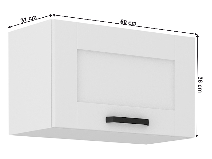 Dulap superior Lesana 1 (alb) 60 GU-36 1F 