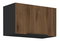 Dulap superior de bucătărie Monzesa 60 GU 36 1F (nuc okapi + negru) 