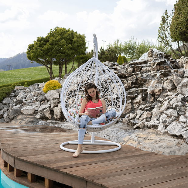 Hojdačka Mitafy (biela + sivá + sivá)