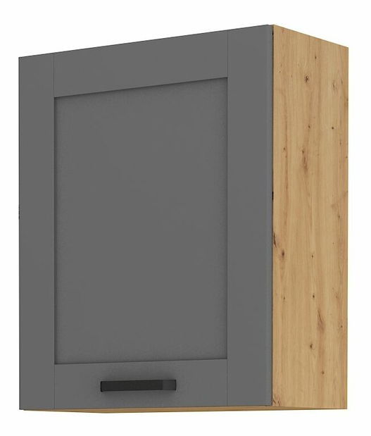 Dulap superior de bucătărie Lucid 60 G 72 1F (Stejar artisan + dustgrey)