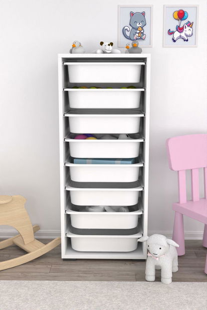 Organizator jucării Dremonka 4 (alb)