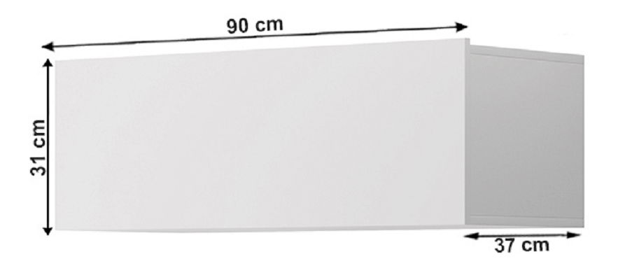 Dulap suspendat Svaren ED 90 (alb)